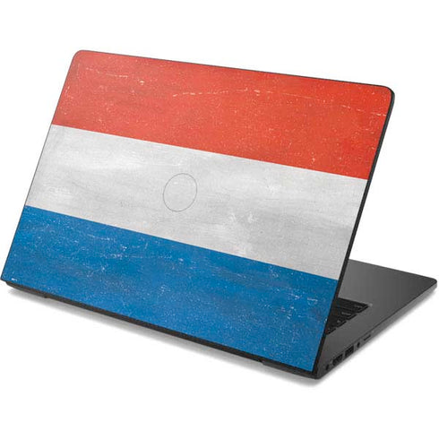 Netherlands Flag Distressed Dell Chromebook Skin